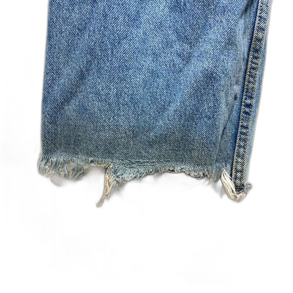 Zara High Rise Distressed Blue Jeans - Picture 5 of 9